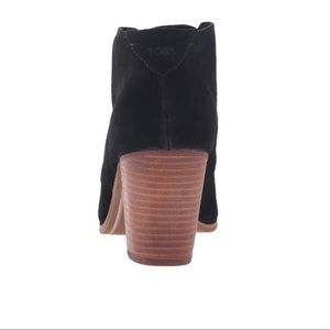 Toms Shoes - Toms Lunata Black Suede Lace Up Bootie Toms Shoes - Toms Lunata Black Suede Lace Up Bootie